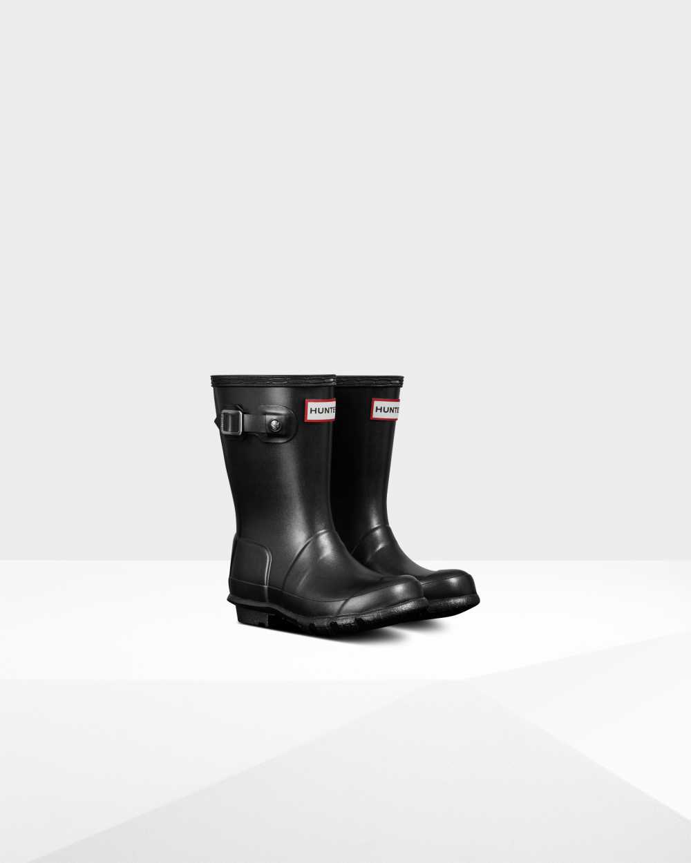 Hunter Original Little Pearlized Kids Rain Boots NZ-73520X Black